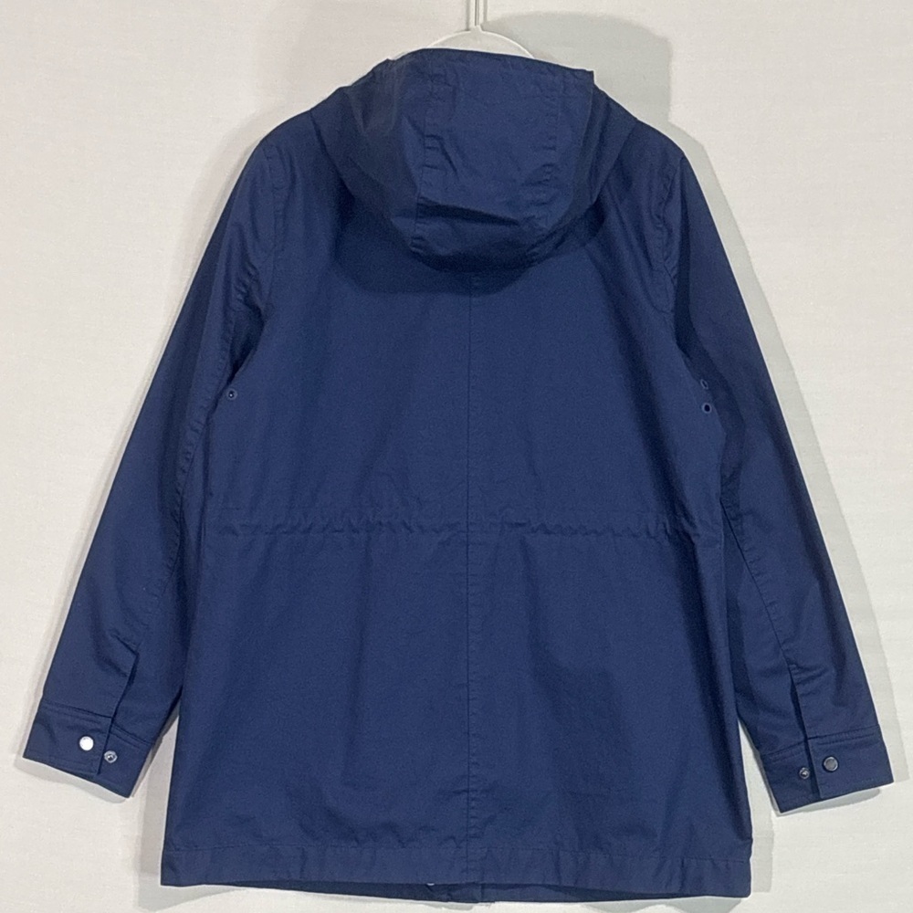 Hunter Navy Lightweight Hooded Rain Jacket Utility Parka XS - Picture 3 of 6